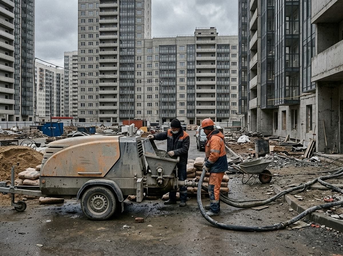 Полусухая стяжка в ЖК Кудрово